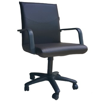 Inter Steel เก้าอี้สำนักงาน รุ่น Office Chair01 ( เบาะหนังสีน้ำตาลล้วน )