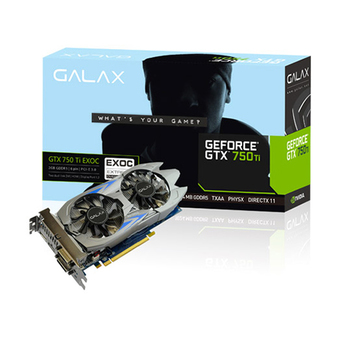 GALAX VGA NVIDIA PCI-E GTX750TI EXOC