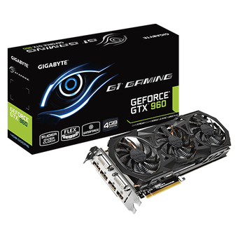 GIGABYTE VGA - Video Graphics Array NVIDIA (PCI-E) GTX960 G1 GAMING 4GB DDR5 128BIT (H)