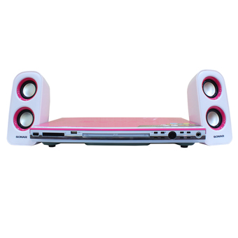 Sonar DVD Player เครื่องเล่นดีวีดี รุ่น UX-V111P (สีชมพู) พร้อมลำโพง 1คู่