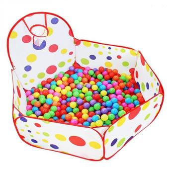 Foldable 1.2 m Height Ball Pit Pool Tent with Basketball Hoop - Intl