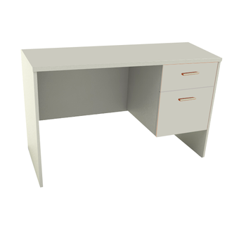 ADHOME โต๊ะทำงาน หน้าท็อป PVC ขนาด 120 ซม. รุ่น Work-120 (สีขาว)