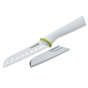 TEFAL มีดหั่นซันโตกุ 5 inch Zen Ceramic K1500414 (White)
