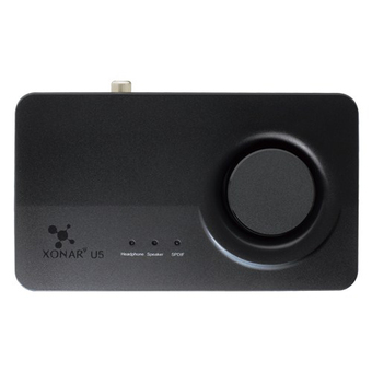 ASUS SOUND CARD XONAR U5 SOUND CARD 5.1 CH USB (Black)