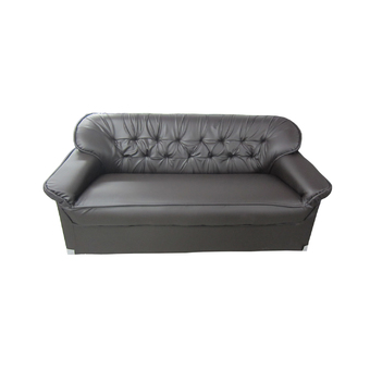 ENZIO โซฟา 3 ที่นั่ง หุ้มหนังอย่างดี สี BROWN (คละแบบ) รุ่น 3 seater sofa