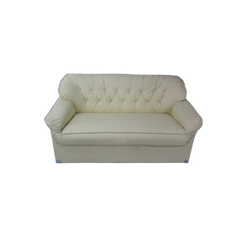 ENZIO โซฟา 3 ที่นั่ง หุ้มหนังอย่างดี สีครีม (คละแบบ) รุ่น 3 seater sofa