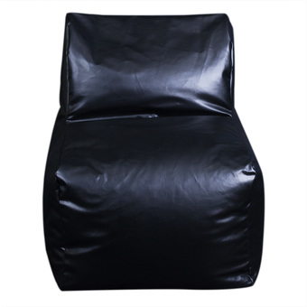Esupersave โซฟาเดี่ยว มีพนักพิง ขนาด 72x72x35cm. (สีดำ)