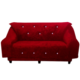 ADHOME โซฟา 3 ที่นั่ง หุ้มผ้า ขนาด 180 ซม. รุ่น Candy (สีแดง)
