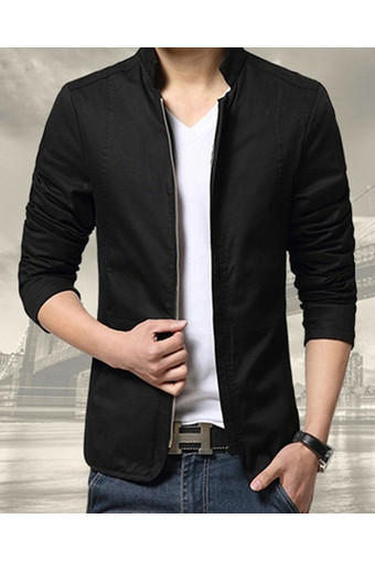 Men&#039;s Fashion Casual Slim Korean Version of The New Men&#039;s Jacket Collar - Intl