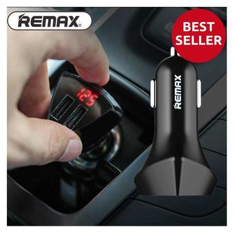 Remax ที่ชาร์จในรถ 2 USB REMAX 2 USB ALIENS LED Voltage Monitor - BLACK
