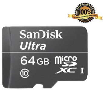 SanDisk Satisfaction Guaranteed 100％ 64GB Micro SDHC Memory Card (สีดำ)