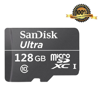 SanDisk Satisfaction Guaranteed 100％ 128GB Micro SDHC Memory Card (สีดำ)
