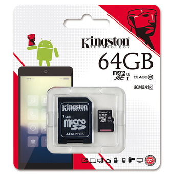 KINGSTON MicroSD SDXC CLASS10 64 GB