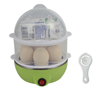 BEST Dmall เครื่องต้มไข่ หม้อนึ่งอเนกประสงค์ 2 ชั้น (Green) + Egg white separator