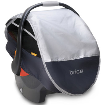 Brica ผ้าคลุมคาร์ซีทสำหรับเด็กเล็กแบบพกพา Infant Car Seat Comfort Canopy