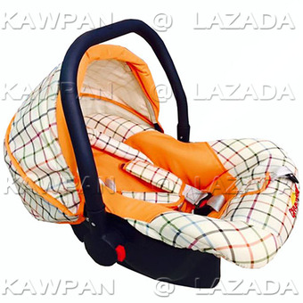 K.baby คาร์ซีท ลายสก๊อต Orange Preal (สีส้ม)
