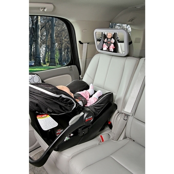 Britax Back Seat Mirror กระจกนิรภัยกว้างพิเศษ ช่วยให้น้องมองเห็นคุณแม่ขณะขับรถได้ชัดเจนค่ะ