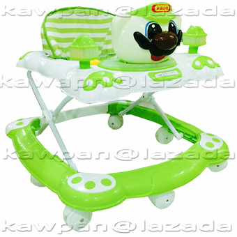 K.baby รถหัดเดิน ซุปเปอร์ มาริโอ ปรับระดับได้ + ไฟวิ่ง + เสียงดนตรี (สีเขียว)