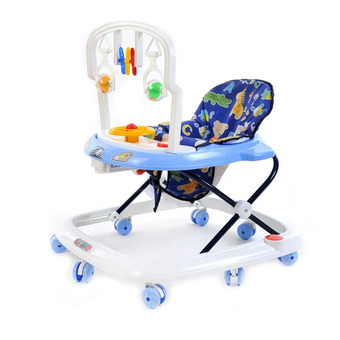 Baby Champ walker รถหัดเดินเด็กปรับระดับ แบบล็อคล้อ (สีน้ำเงิน)