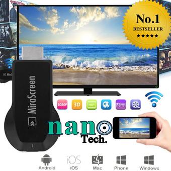 Nanotech 2016 ตัวแปลงสัญญาณภาพ มือถือ/แท็บแล็ต ขึ้นจอ ทีวี ผ่าน WIFI MiraScreen HDMI Dongle For TV FULL HD