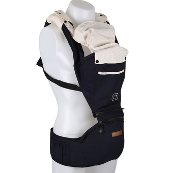 Aiebao เป้อุ้มเด็ก+ที่นั่งเด็กคาดเอว (Hipseat Carrier) รุ่น Four Season สีกรมท่า