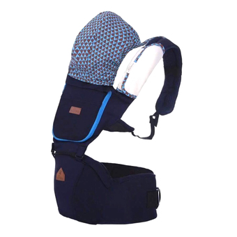 Aiebao เป้อุ้มเด็ก ที่นั่งคาดเอว hipseat+carrier รุ่น Josh (N.Blue)