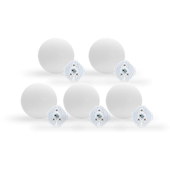 Lighttrio แพค5 โคมไฟแอลอีดีเพดานแบบกลมสำเร็จรูป พร้อมหลอด LED 16 วัตต์ สีDay light ขนาด 35cm.