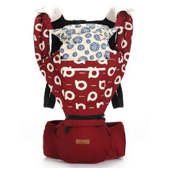 Aiebao เป้อุ้มเด็ก ที่นั่งคาดเอว hipseat+carrier (Red)