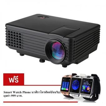 Nanotech 2016 WIFI VRD805 หลอด LED Android System Smart Projector VGA All in one Life Time 2K Hours Up (สีดำ) แถมฟรี SMART WATCH DZ09