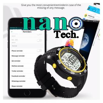 Nanotech 2016 XWatch Outdoor Sport Smart Watch Waterproof Dust-proof Night For Android Bluetooth 4.0/IOS 3 - สีดำเหลือง