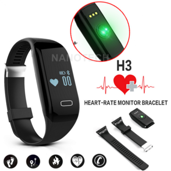 Nanotech สายรัดข้อมืออัจฉริยะ นาฬิกาอัจฉริยะ นาฬิกา สมาร์ทวอทช์ Bluetooth Pedometer Fitness Heart Rate Monitor Sports Tracker Smartband For IOS Android