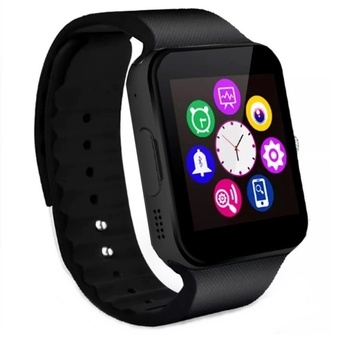 Nanotech Bluetooth Smart Watch Answer/Dial Call Watch Phone Fashion นาฬิกาข้อมือผู้หญิง สีดำดำ Silicon Strap รุ่น GT08