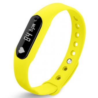 Nanotech สมาร์ทวอช Smart Wristband Health Bracelet Heart Rate Monitor Detection Sleep Fitness Tracker Pedometer - YELLOW