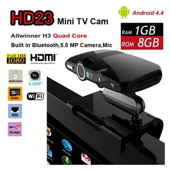Nanotech 2016 Newest Hot Sale HD23 Tv Box 5.0MP Camera Allwinner Quad Core TV Box android 4.4 HDMI Smart TV Box