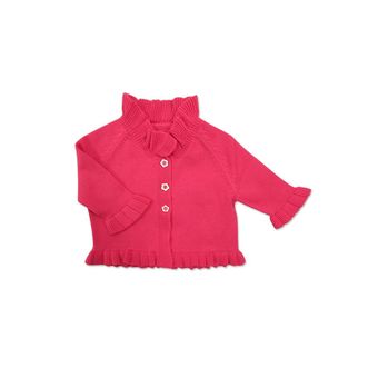 Cozi Co. เสื้อ Hand Knitted เด็กแรกเกิด 0-3 เดือน (สีบานเย็น)