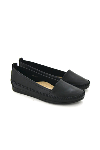 BATA รองเท้าแฟชั่นผู้หญิงคัชชูส้นเตี้ย LADIES&#039;CASUAL BALLARINA สีดำ รหัส 5516531
