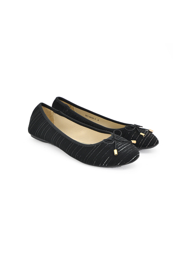 BATA รองเท้าแฟชั่น ผู้หญิง ส้นแบน LADIES&#039;CASUAL BALLERINA สีดำ รหัส 5516030