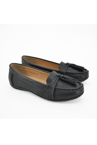 BATA รองเท้าแฟชั่น ผู้หญิง โลฟเฟอร์ LADIES'CASUAL LOAFER สีดำ รหัส 5516317