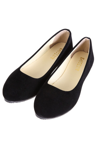 Women Casual Flat Single Shoes Black - INTL