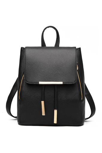 RockLife Women Backpack กระเป๋าสะพาย กระเป๋าเป้สะพายหลัง - Black