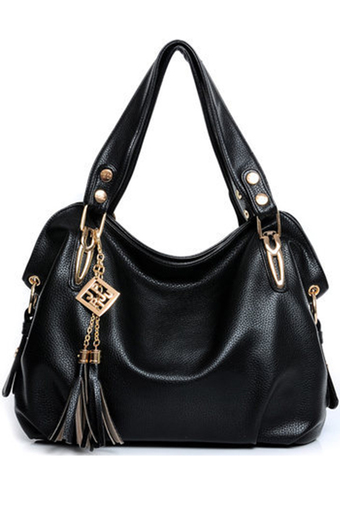 RockLife Fashion Women Bag PU Leather กระเป๋าแฟชั่น กระเป๋า High Quality - Black