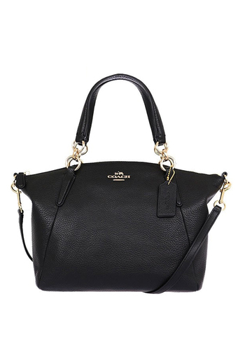 COACH SMALL KELSEY SATCHEL IN PEBBLE LEATHER F36675 IMBLK (IM/Black)