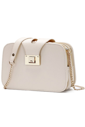 RockLife New Fashion Women Bag กระเป๋าสะพายพาดลำตัว Cross-Body Bag (White)