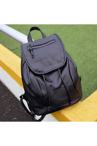 Little Bag กระเป๋าเป้สะพายหลัง กระเป๋าเป้เกาหลี กระเป๋าสะพายหลังผู้หญิง backpack women รุ่น LP-081 (สีดำ)