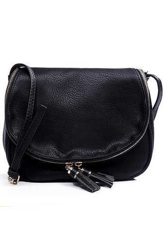 RockLife Fashion Women Bag กระเป๋าสะพายพาดลำตัว Cross-Body Bag 0015 (สีดำ)
