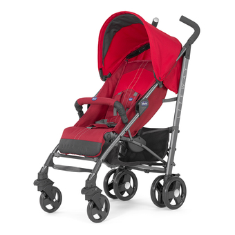 Chicco รถเข็นเด็กก้านร่ม Chicco Lite Way Basic with Bumper Bar (Red)