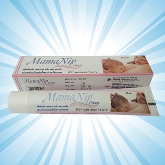 MAMANIP CREAM (มามานิพครีม) :ครีมป้องกัน ลดอาการ แห้ง แตก และเจ็บบริเวณหัวนม 30 กรัม