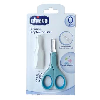 Chicco กรรไกรตัดเล็บสำหรับเด็ก Baby Nail Scissors Light Blue