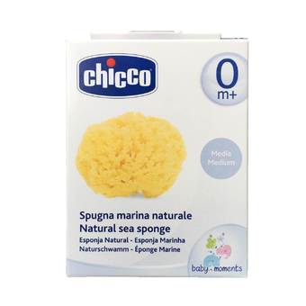 Chicco ฟองน้ำอาบน้ำจากธรรมชาติ สำหรับเด็ก Sponge Medium Safe Hygience