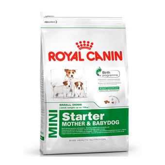 Royal Canin Mini Starter Mother&amp;Babydog อาหารสำหรับแม่สุนัขพันธุ์เล็กช่วงตั้งท้องถึงระยะให้นม และลูกสุนัขพันธุ์เล็กหย่านม-3 เดือน ขนาด3kg